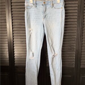 Universal Thread Light Blue Ripped Skinny Jeans